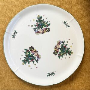 NIKKO Vintage Christmas/Holiday Serveware
11.5” Round Hostess Platter